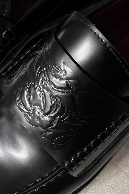 Midnight Leather Loafers