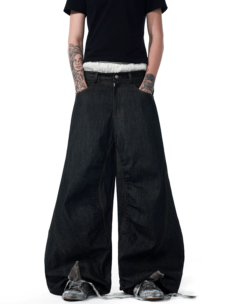 EndVerse Baggy Denim Jeans - Dekayed