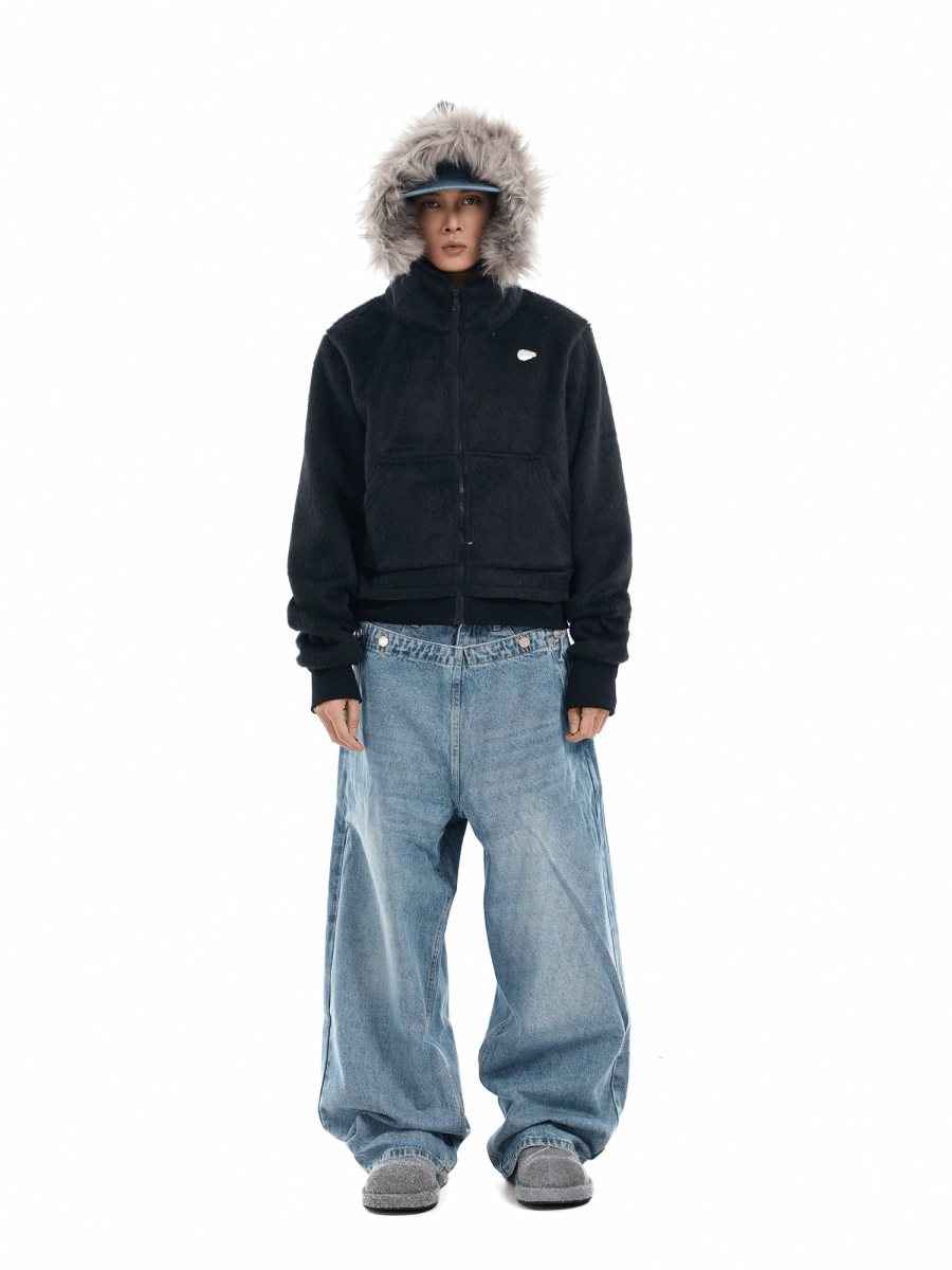 Exclusive Faux Fur Hooded Jacket - Dekayed