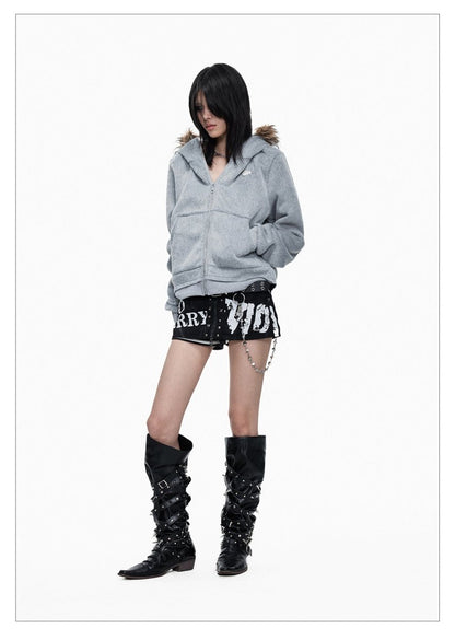 Exclusive Faux Fur Hooded Jacket - Dekayed