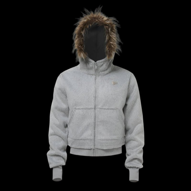 Exclusive Faux Fur Hooded Jacket - Dekayed