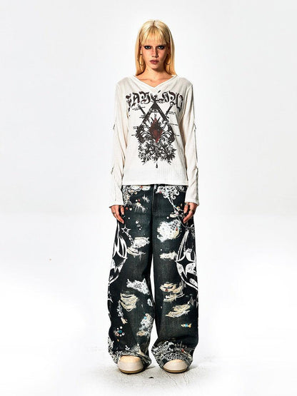 Faychui "Dekay Gem Ruinz" Denim Jeans - Dekayed