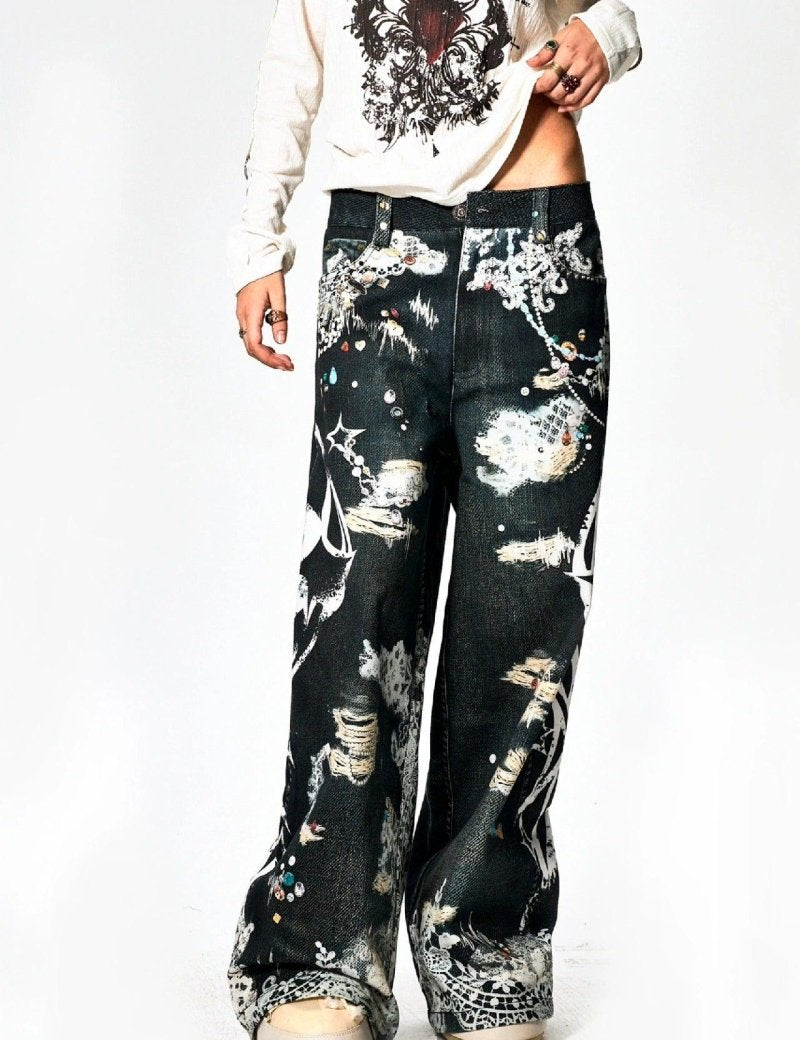 Faychui "Dekay Gem Ruinz" Denim Jeans - Dekayed