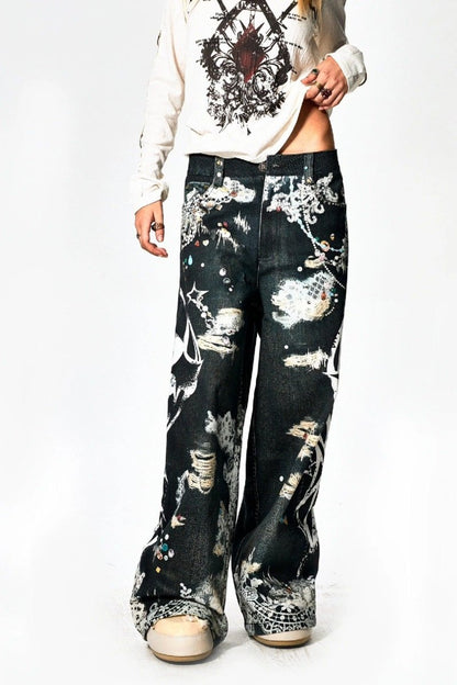 Faychui "Dekay Gem Ruinz" Denim Jeans - Dekayed