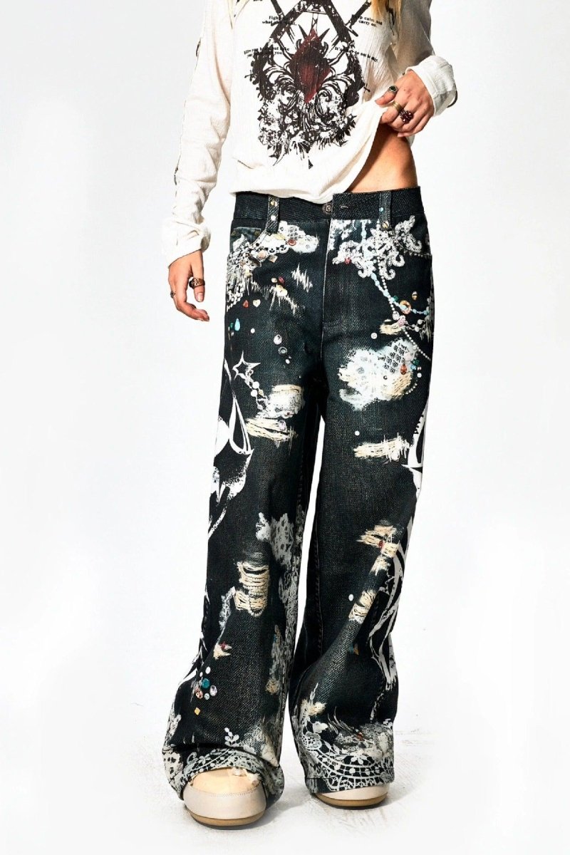 Faychui "Dekay Gem Ruinz" Denim Jeans - Dekayed