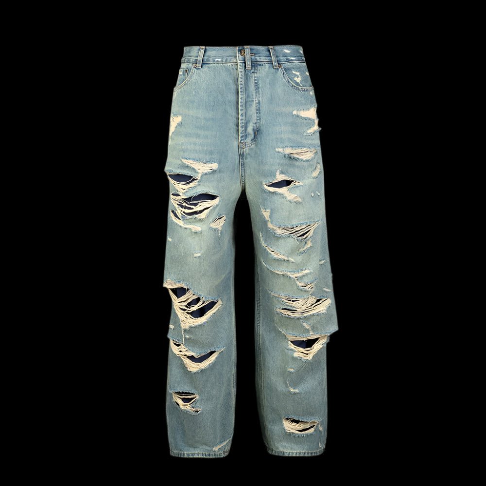 Fraystorm Baggy Denim Pants - Dekayed