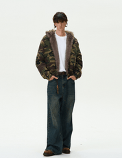 Fur Camouflage Jacket - Dekayed