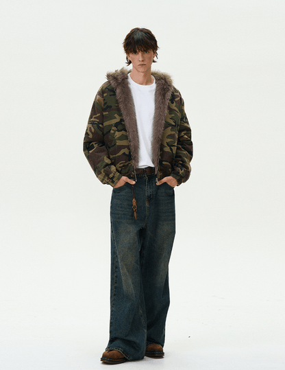 Fur Camouflage Jacket - Dekayed