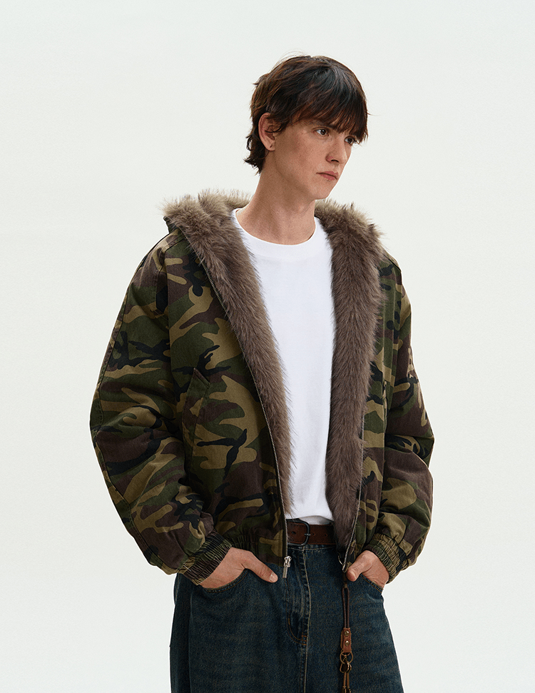 Fur Camouflage Jacket - Dekayed