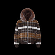 Fur Grid Luxe Hoodie - Dekayed