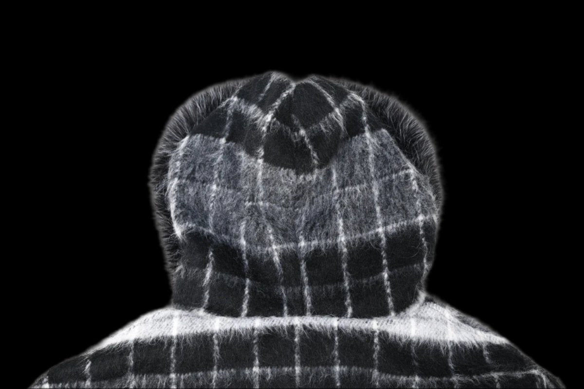 Fur Grid Luxe Hoodie - Dekayed