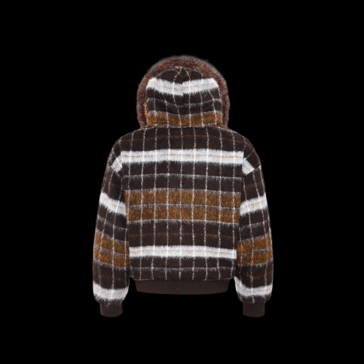 Fur Grid Luxe Hoodie - Dekayed