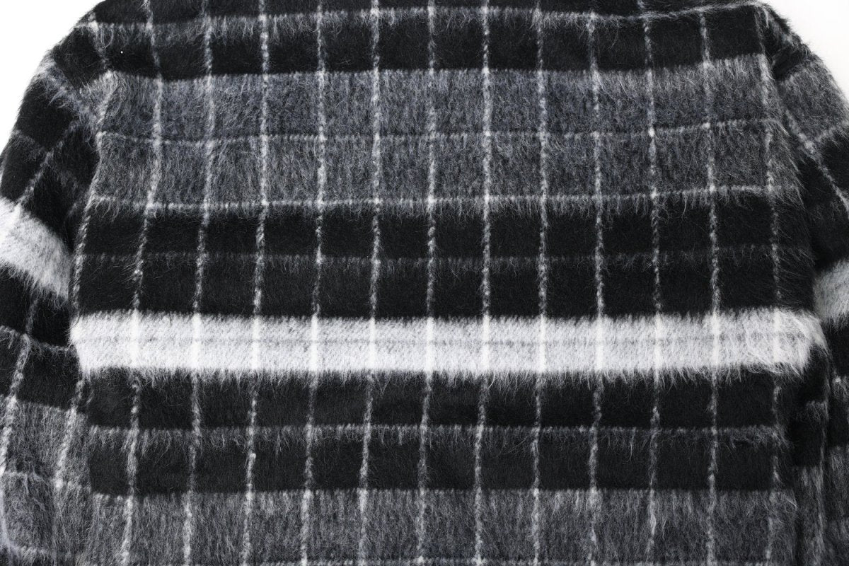 Fur Grid Luxe Hoodie - Dekayed