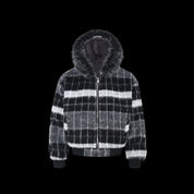 Fur Grid Luxe Hoodie - Dekayed