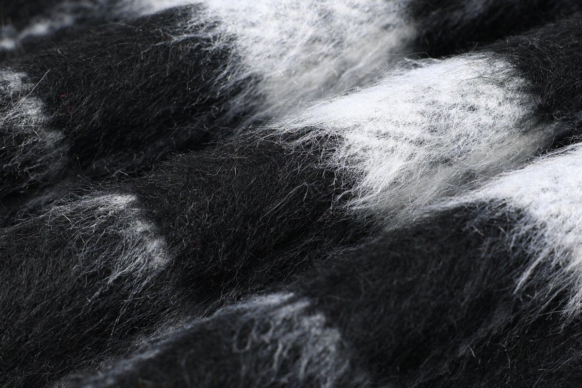 Fur Grid Luxe Hoodie - Dekayed