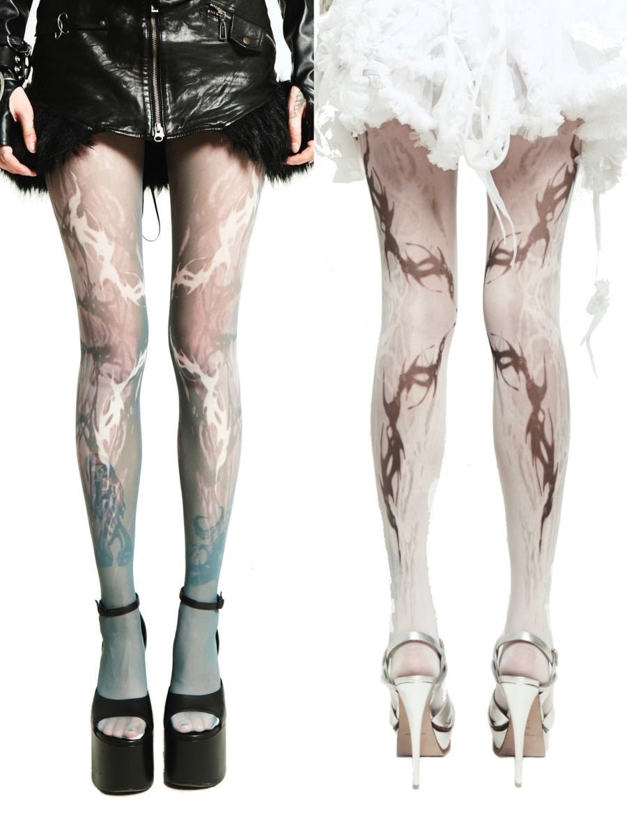 Ghost Flame Sheers Stockings - Dekayed