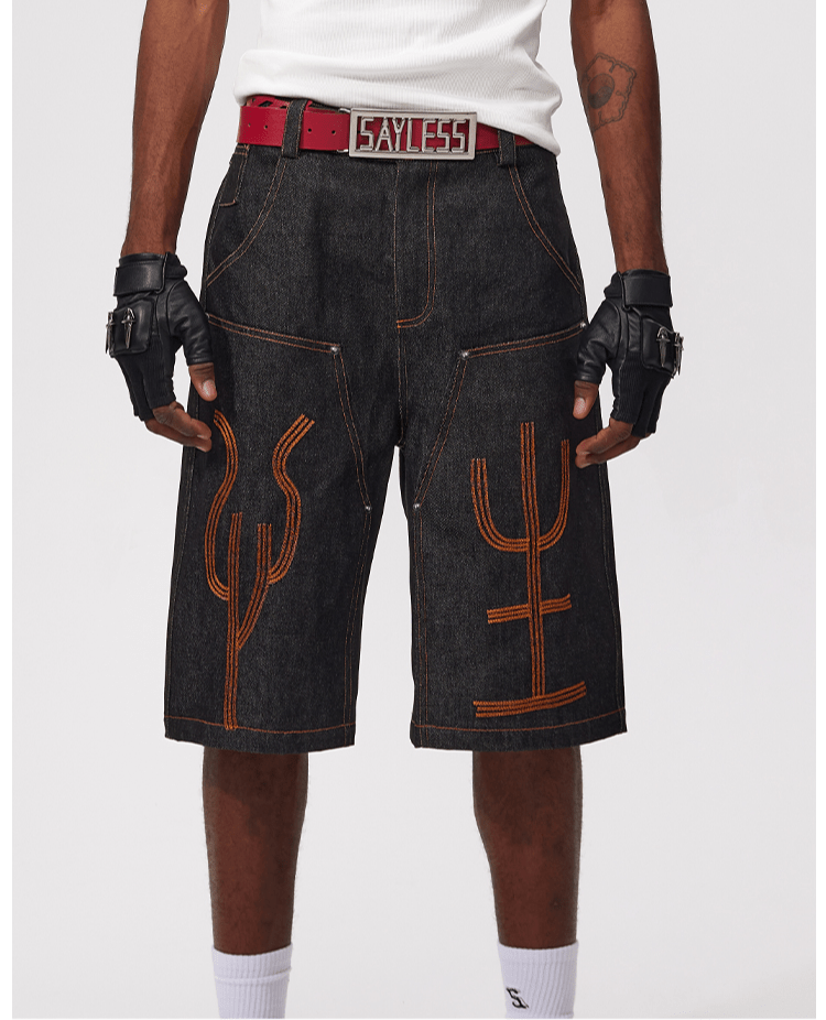 GlyphDenim Shorts - Dekayed