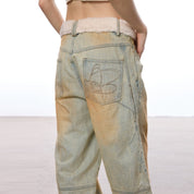 Golden Haze Lambskin Waist Jeans - Dekayed