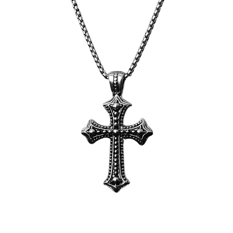 "Gothic Camo Cross Necklace" - Dekayed