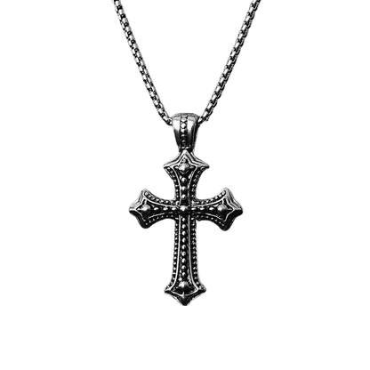 "Gothic Camo Cross Necklace" - Dekayed