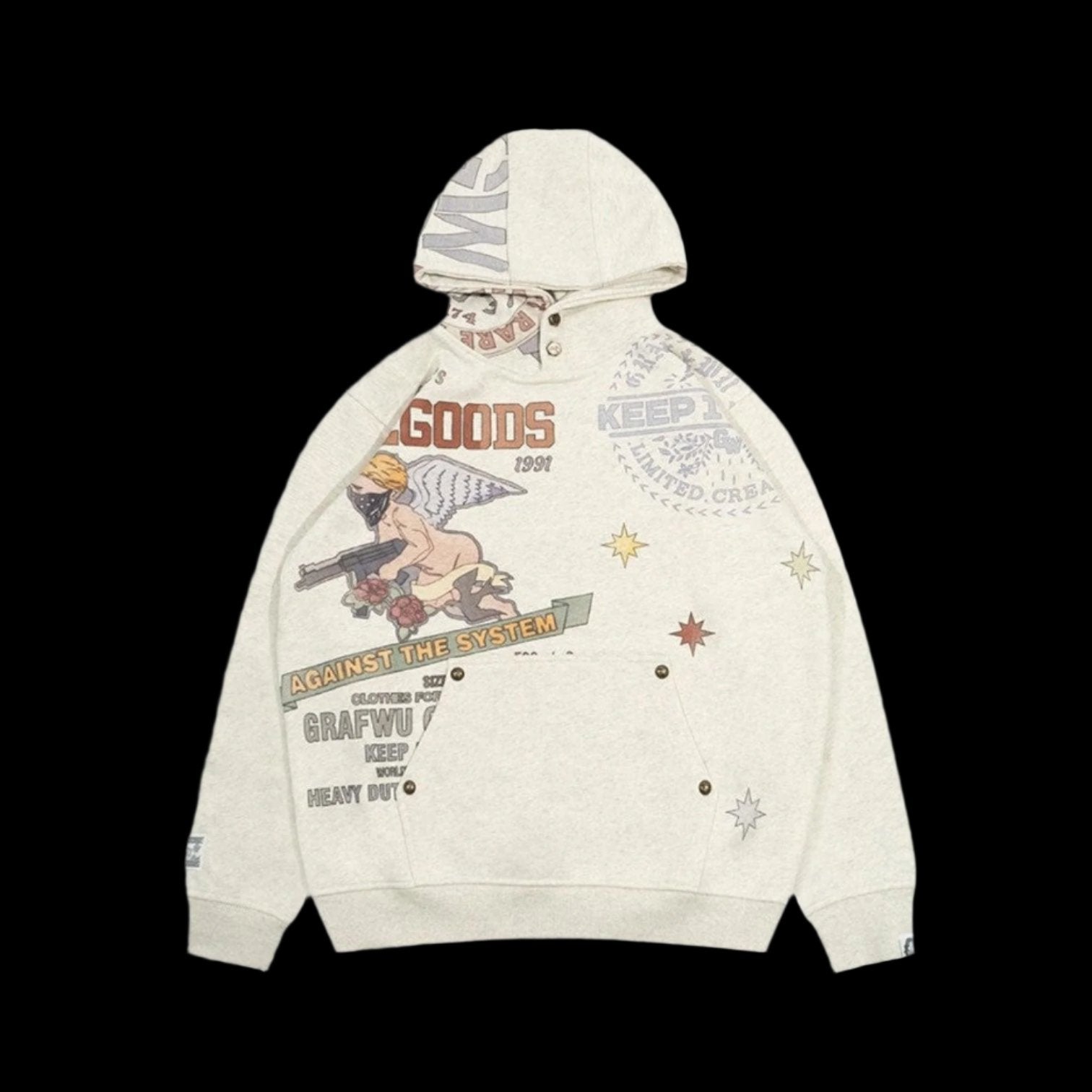 GRAF AK47 Angel Goddess Fleece Hoodie - Dekayed