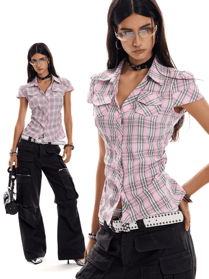 GridQueen Lapel Shirt - Dekayed