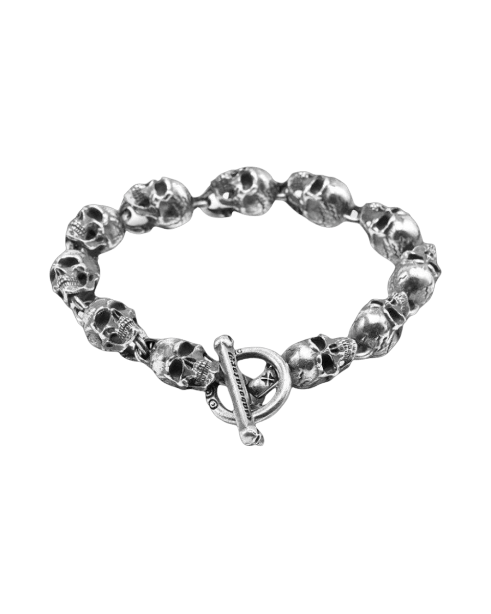 Handcrafted Skull Motorcycle Bracelet - Dekayed