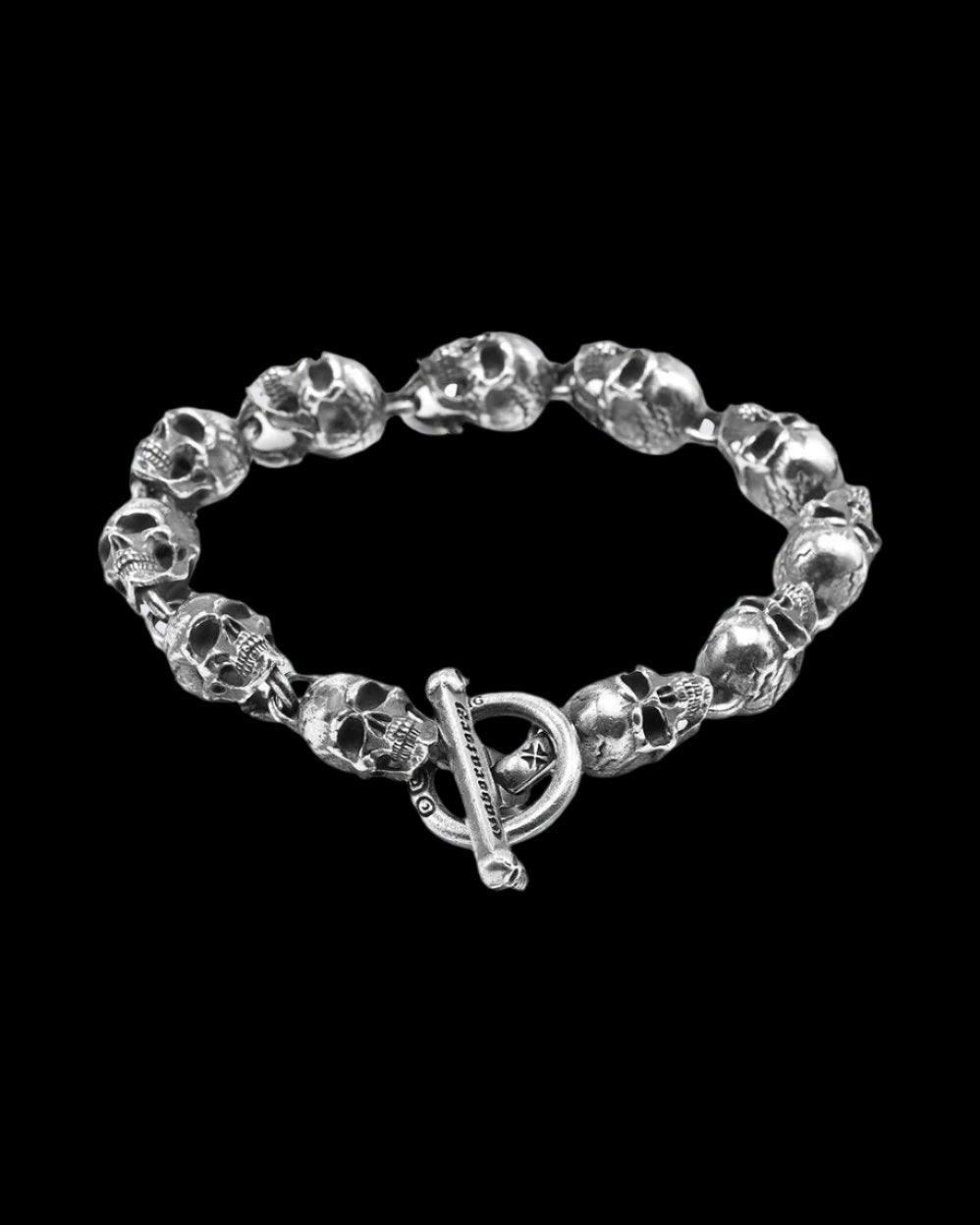 Handcrafted Skull Motorcycle Bracelet - Dekayed