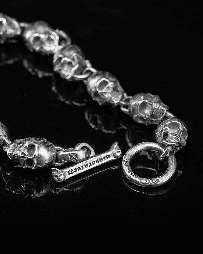 Handcrafted Skull Motorcycle Bracelet - Dekayed