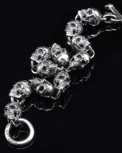 Handcrafted Skull Motorcycle Bracelet - Dekayed