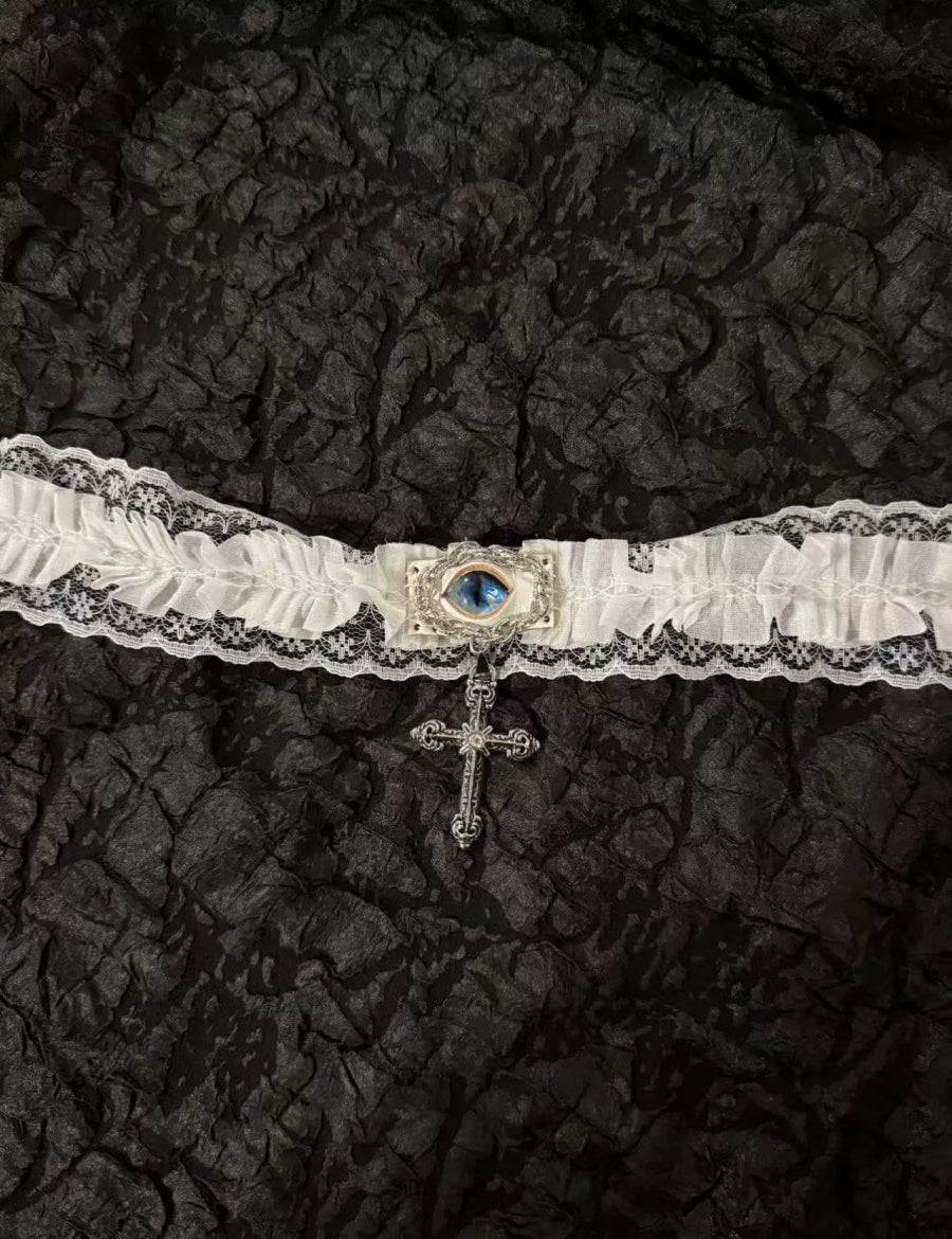 Handmade Lace Choker Collar - Dekayed