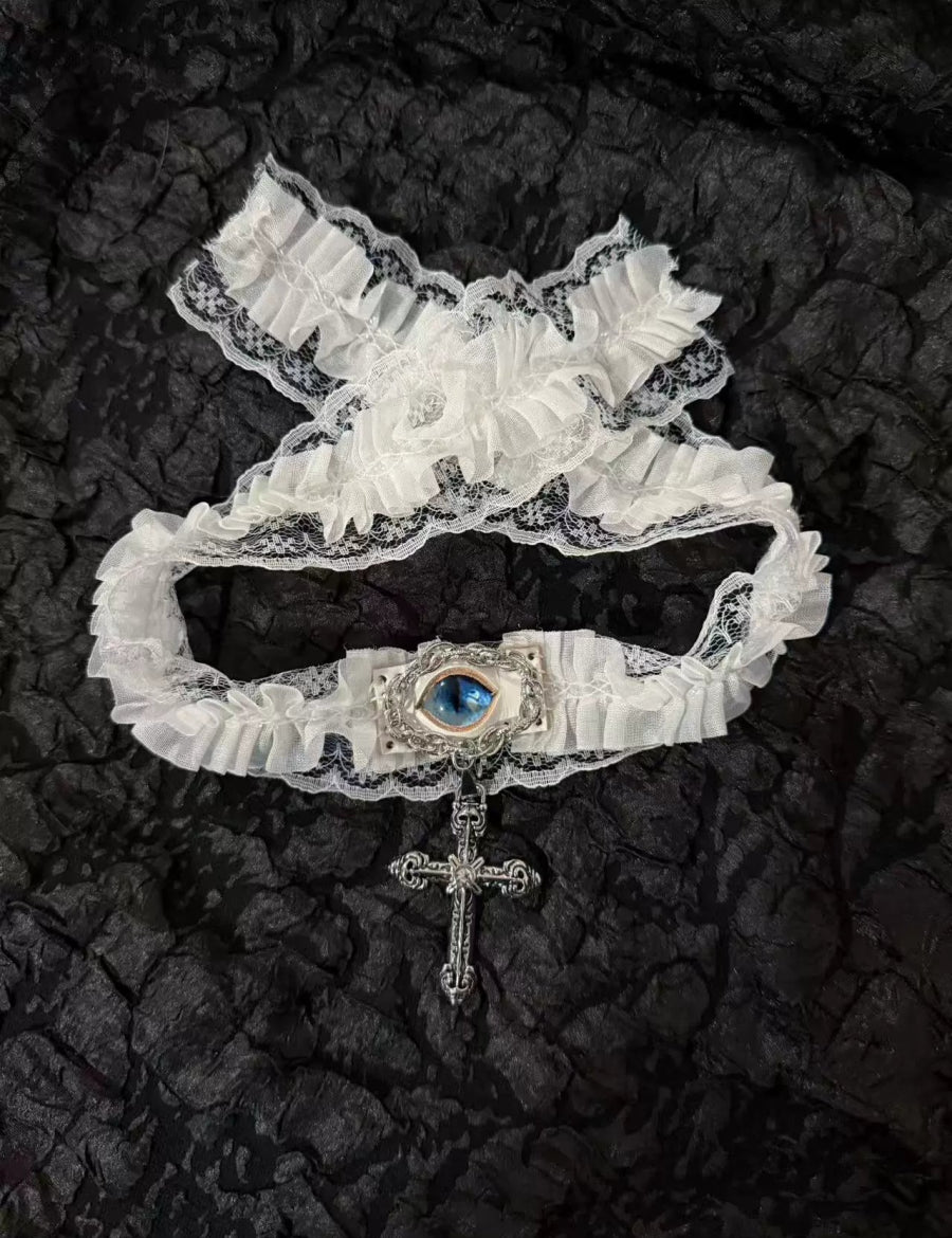 Handmade Lace Choker Collar - Dekayed
