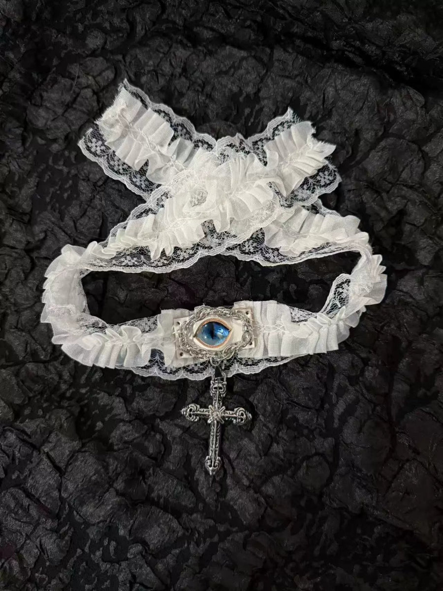 Handmade Lace Choker Collar - Dekayed