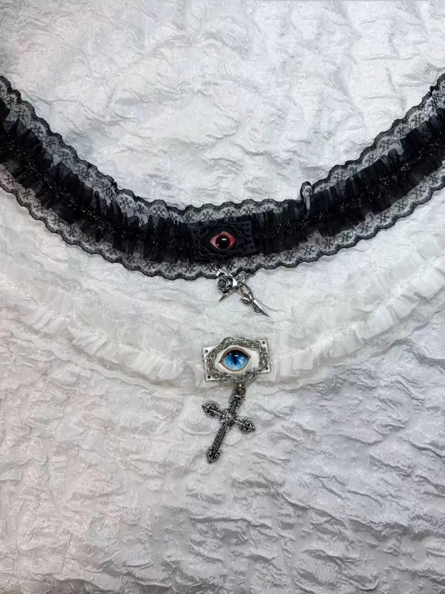 Handmade Lace Choker Collar - Dekayed