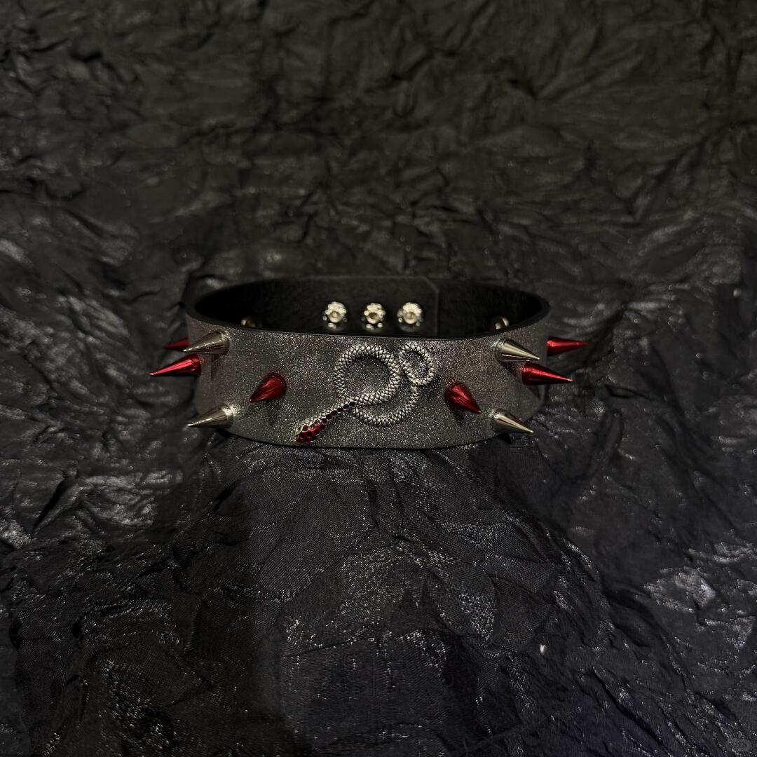 Snake Bite Diamond Nail Bracelet/Choker