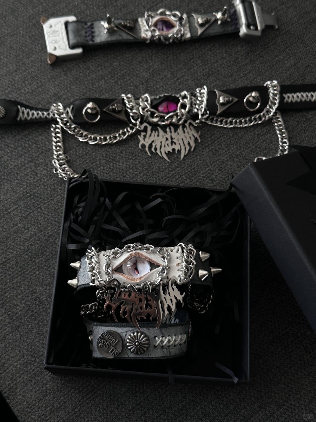 White Monster Bracelet/Choker