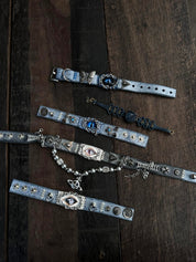 White Saturn Bracelet/Choker