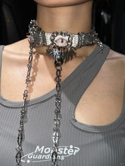 White Monster Bracelet/Choker