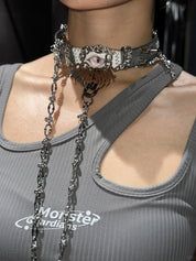 White Monster Bracelet/Choker