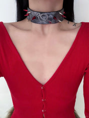 Snake Bite Diamond Nail Bracelet/Choker