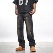 Ink Splashed Black Jeans - Dekayed