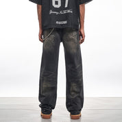 Ink Splashed Black Jeans - Dekayed