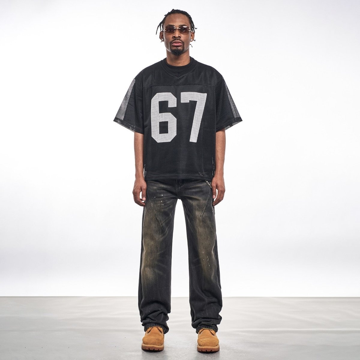 Ink Splashed Black Jeans - Dekayed