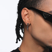 Iris Cross Sword Stud Earrings - Dekayed