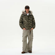 "JA$ON" Cotton Camo Fur Jacket - Dekayed