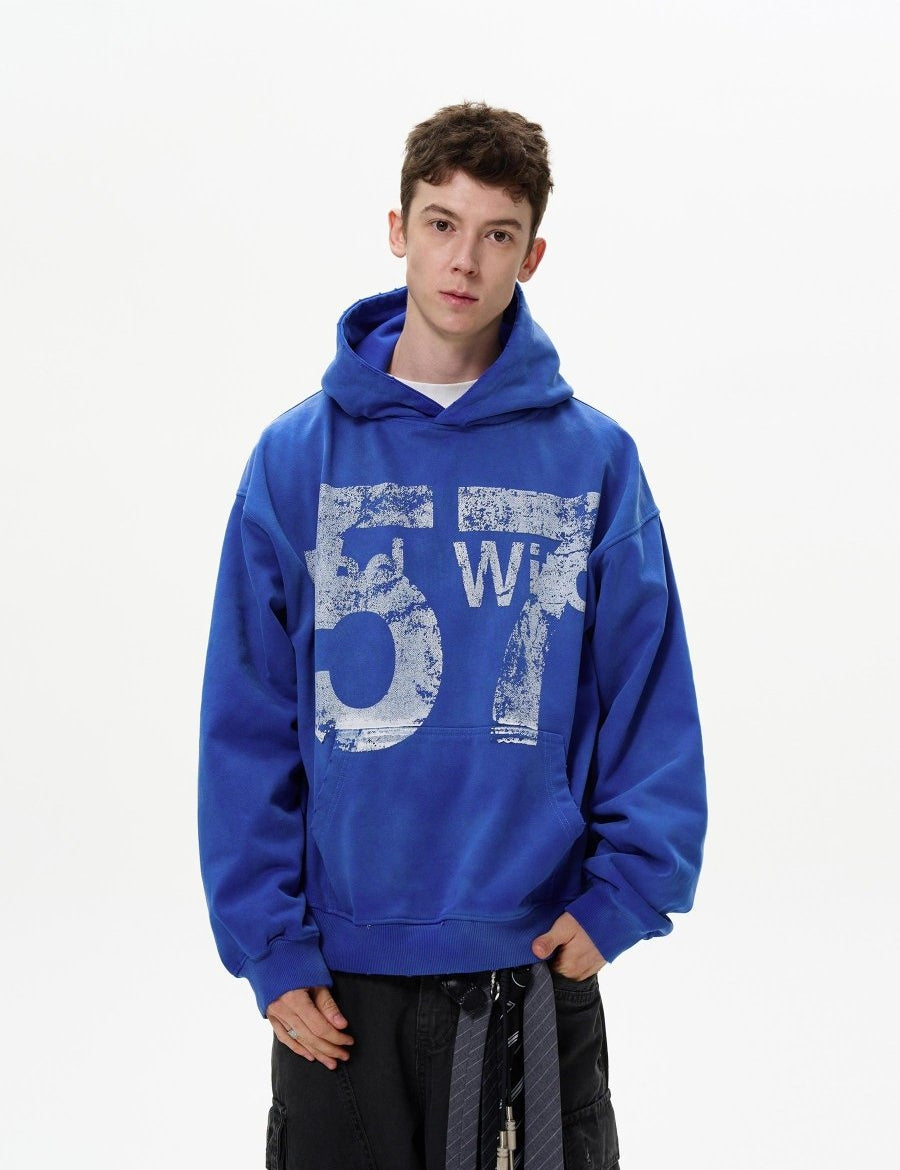 Jersey  Mottled Washed Hoodie - Dekayed
