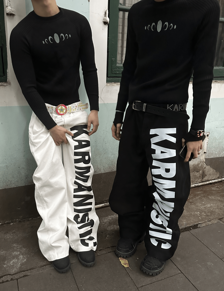 KARMANISTIC Wide Leg Straight Jeans - Dekayed