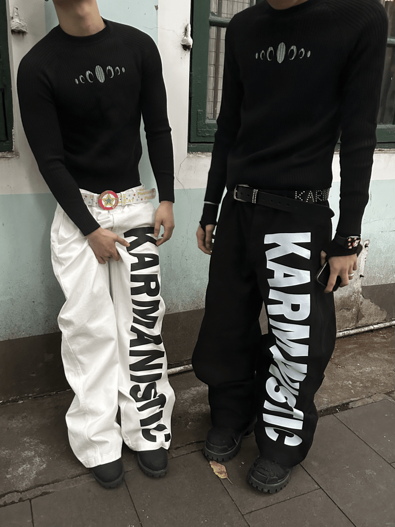 KARMANISTIC Wide Leg Straight Jeans - Dekayed