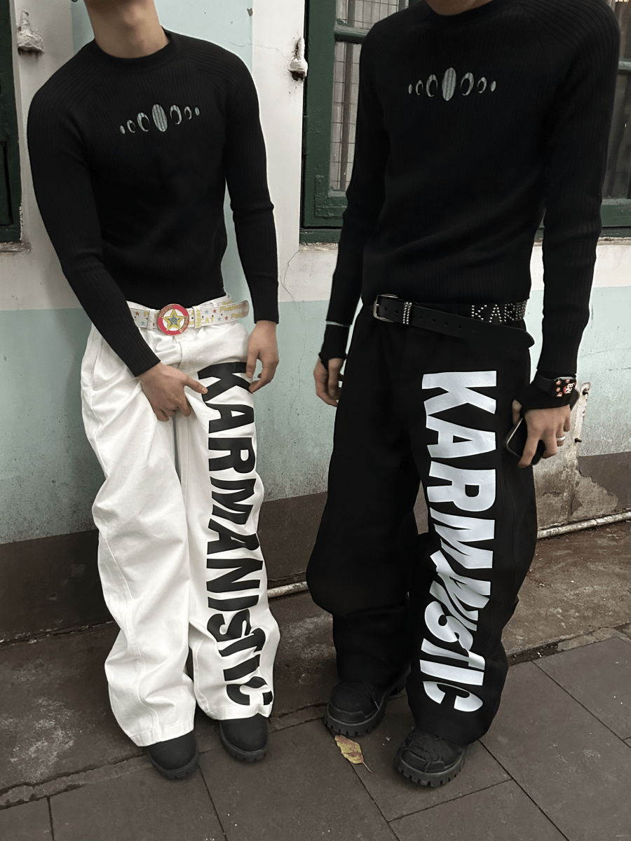 KARMANISTIC Wide Leg Straight Jeans - Dekayed