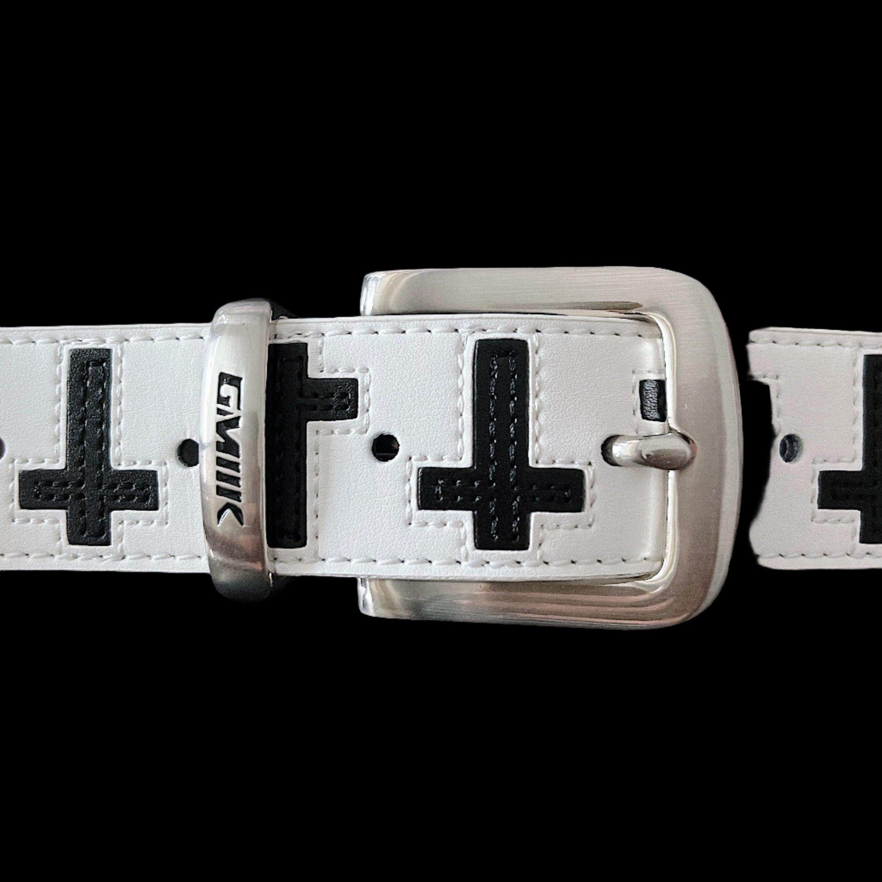 Leather Cross Belt for men at dekayed clothing.